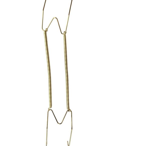 Spring Plate Hangers Gold Metal Display Easels For Plates & Photos Lot of 30 Siz - Picture 2 of 9